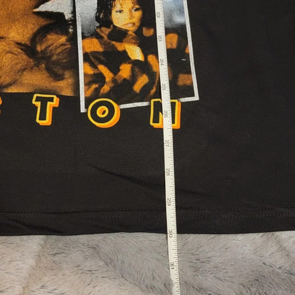 WHIT NIT INC WHITNEY HOUSTON Women's Graphic Concert Cotton T-shirt Size Large - Picture 12 of 12
